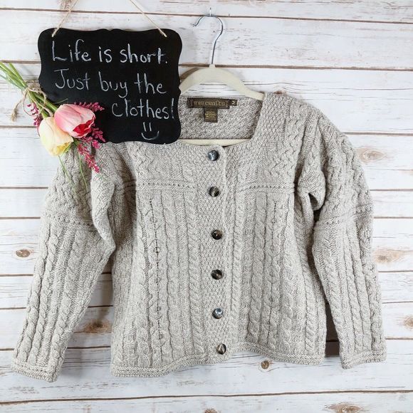 Inis Crafts Sweaters - Inis Crafts Ireland Sweater Size M Merino Wool